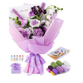 Crochet Kit for Beginners – DIY Rose Crochet Set, Starter Knitting Kit for Adults and Kids